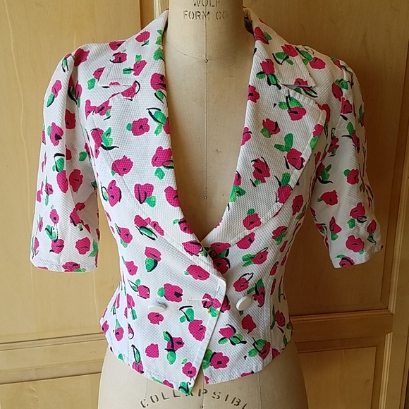 Vintage Guy LaRoche cotton pique jacket - Picture 2 of 10